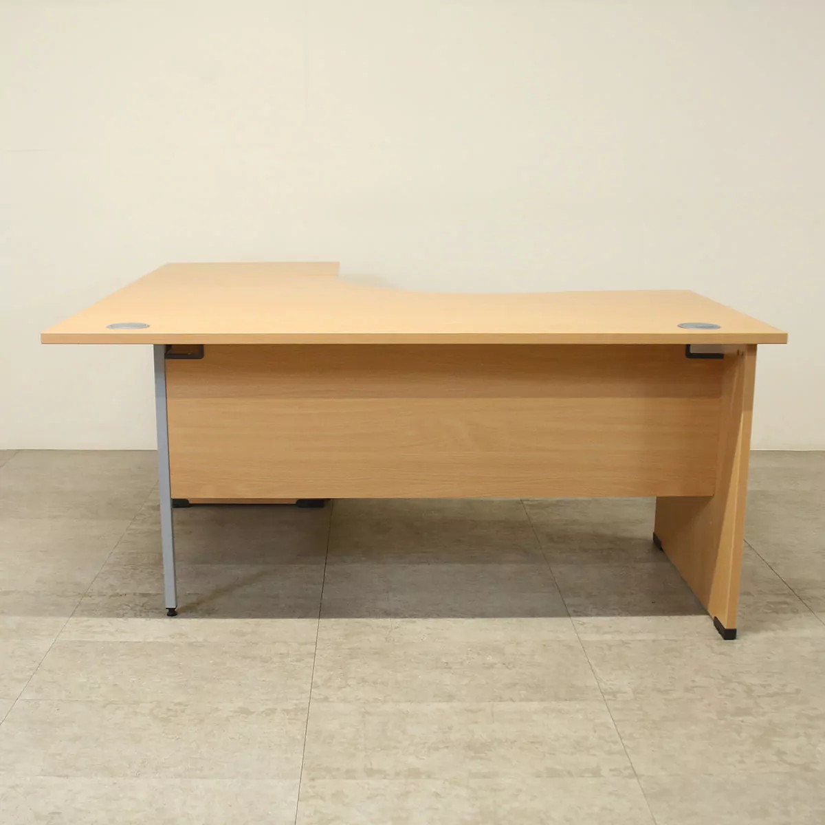 Senator Beech 1600mm R/H Crescent Desk with D/H Pedestal