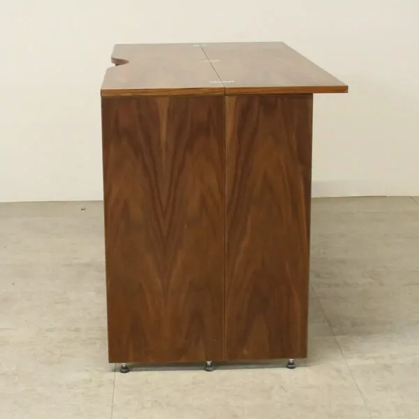 Sven Natural Walnut Veneer Folding Console Table - Ex Display