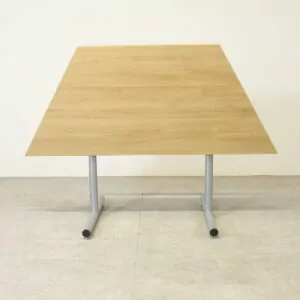 Sven Trapezoid Oak Flip Top Table