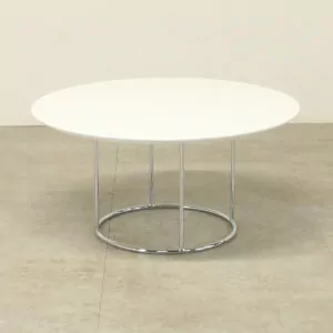 White 750 diameter Coffee Table