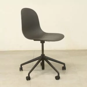 Allermuir Black Swivel Meeting  Chair - ENV382DS