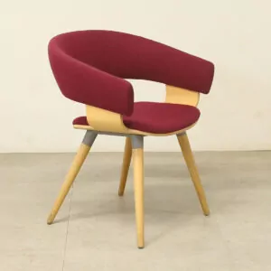 Allermuir Molly Burgundy Lounge Chair - ABA032