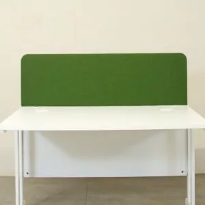 Green 1200mm Straight Desk Mounted Screen - GOR330