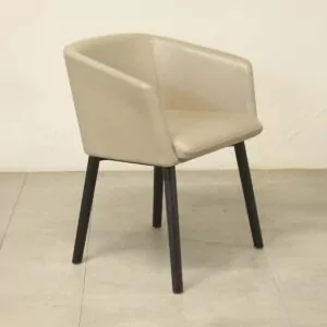 Boss Design Toto Beige Leather Low Back Chair - LOC318