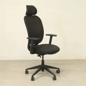 Gresham Black Mesh Back Operators Chair with Headrest - LOC078