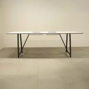 Frovi Relic White 3000 x 1200 High Table with Power/Data - LOC345