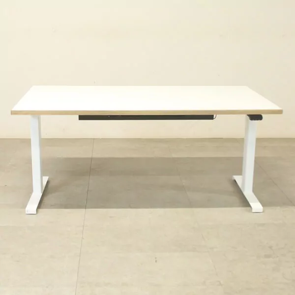White 1400mm Sit Stand Desk - ENV518