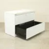 White 2 Drawer Side Filer - WES087