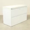 White 2 Drawer Side Filer - WES087