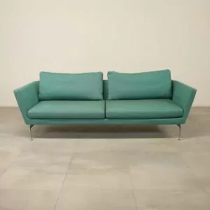 Vitra Suita 3 Seater Soft Sofa Green - LOC367