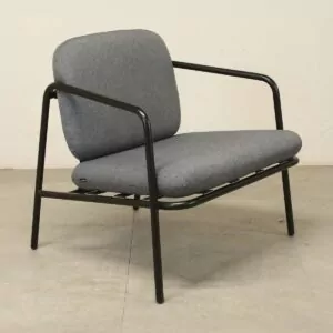 Pair Deadgood Grey Lounge Chairs - LOC373