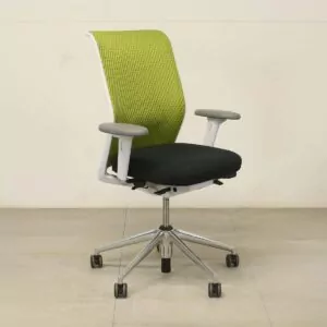 Vitra ID Mesh Green & Black Operators Chair - LOC382