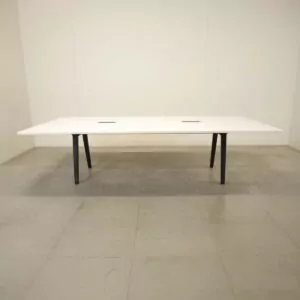 Vitra White 2800w x 1200d Ad Hoc Meeting Table with Power/Data - LOC406