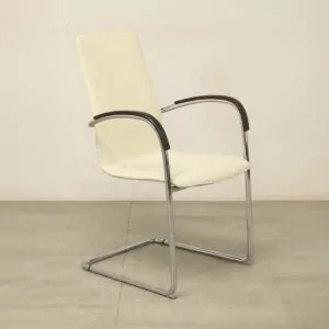 Kusch + Co. 8500 Ona Plaza Cream Fabric Meeting Chair - LOC414
